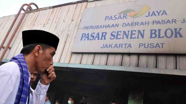 pasar-senen-jokowi Gubernur DKI Jakarta Joko Widodo