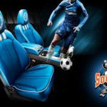 sarung jok mobil motif bola chelsea DCARZ