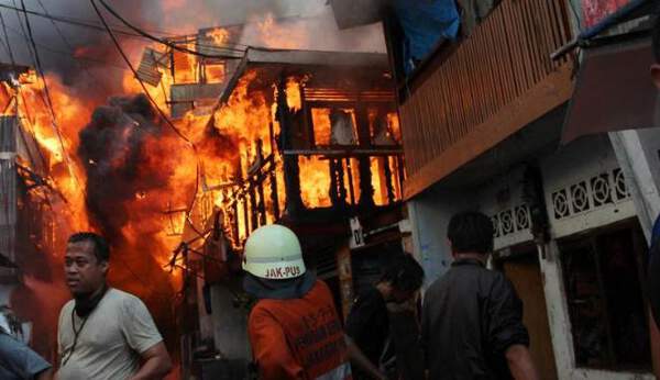 kebakaran jakarta Ilustrasi