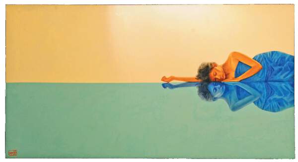 lukisan minimalis pulas Pulas (2011) 130 x 250 cm