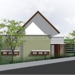 rumah di lahan trapesium