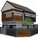 Rumah-Modern-Tropis-di-Lahan-Berkontur-Fasad