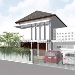 Rumah Hadap Barat di Lahan Hoek