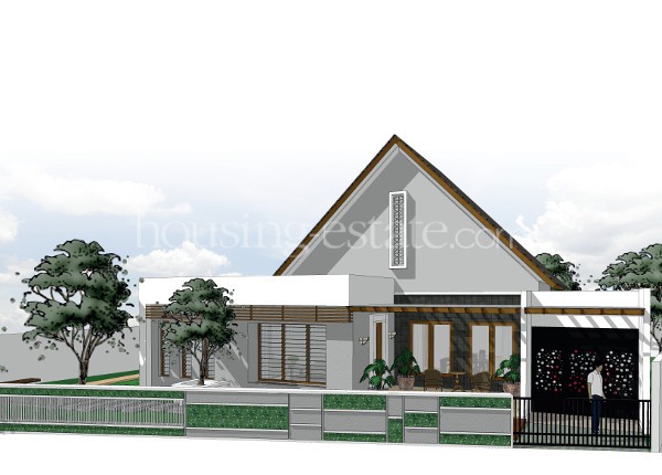 Rumah-Modern-Beratap-Tinggi