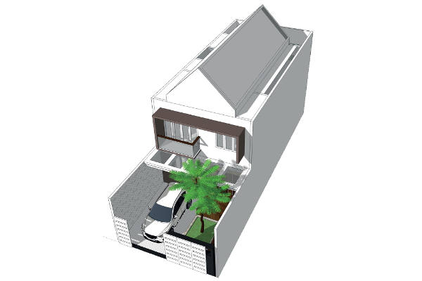 Juni 2015 - Rancang Bangun - Rumah Beratap Beton di Lahan Sempit (4)