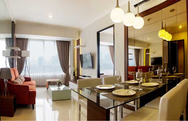 Show unit Tower Eboni 2 kamar