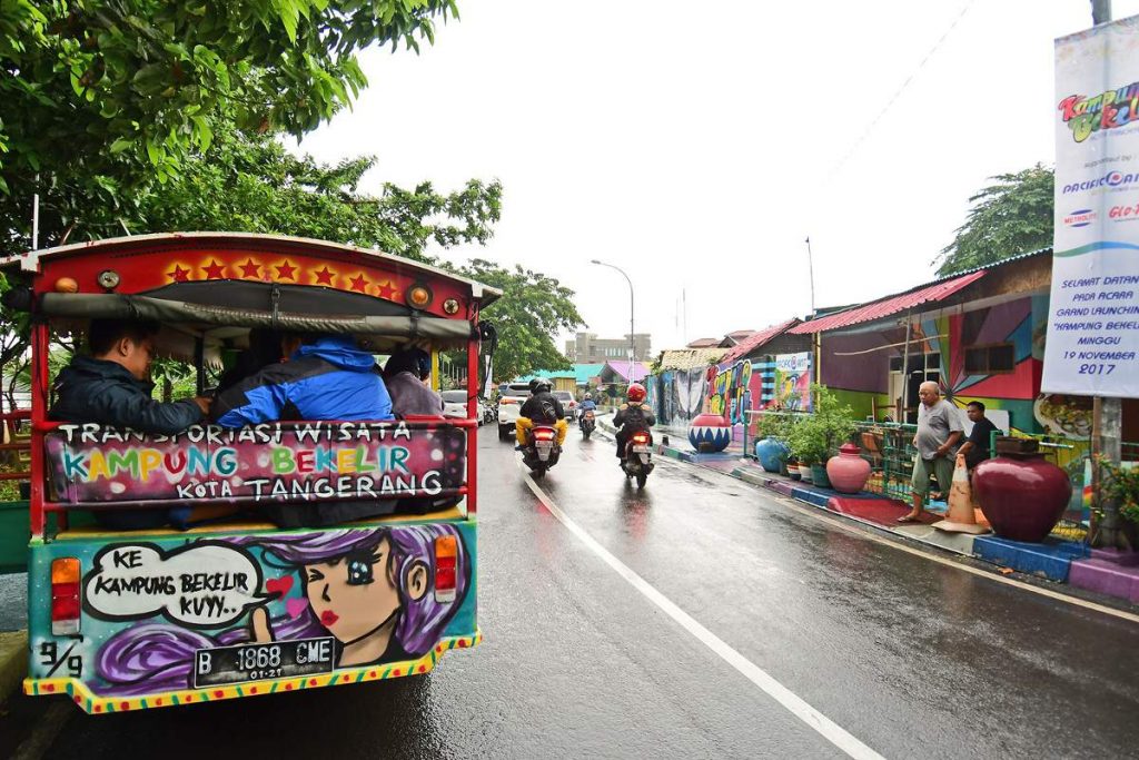 Suasana Kampung Bekelir di RW 01, Kelurahan Babakan, yang menjadi destinasi wisata baru di Kota Tangerang (Foto: Susilo Waluyo/HousingEstate)