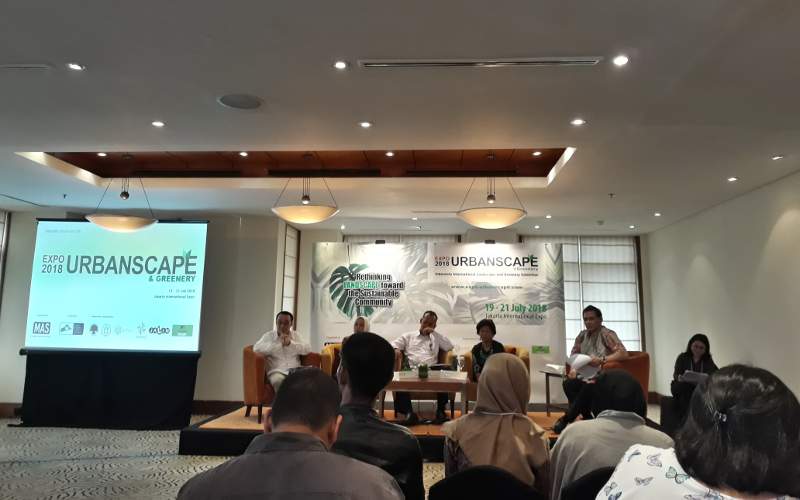 green-building-council-indonesia-gbci-pameran-urbanscape-greenery Green Building Council Indonesia (GBCI) menggelar media sathering di Jakarta, Rabu (17/1/2018) untuk mensosialisasikan rencana pameran Urbanscape & Greenery di Jakarta International Expo, Kemayoran, Jakarta Pusat, 19-21 Juli 2018. (Foto: Diyah/HousingEstate).
