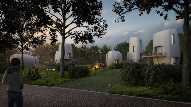 rumah beton 3d printed
