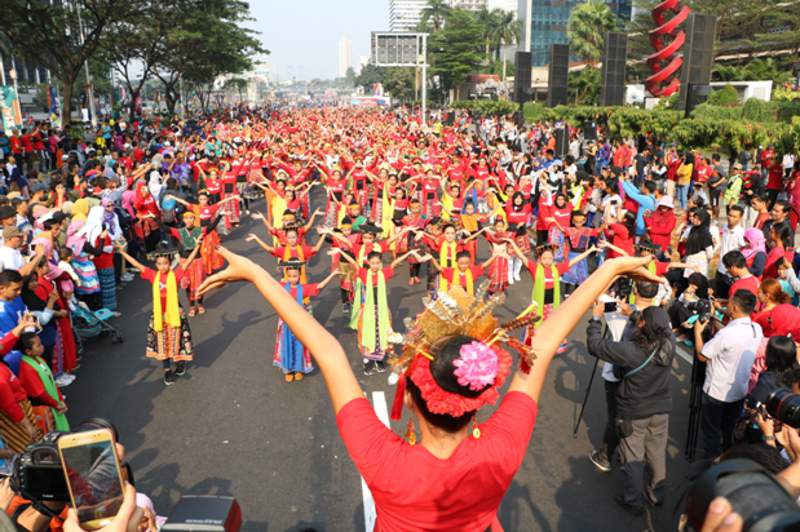 flashmob tarian traditional