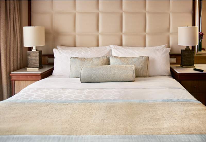 Princess Luxury Bed setebal 9+2 inch dengan lapisan katun jacquard, fasilitas baru di kapal pesiar Princess Cruises (foto: dok. Princess Cruises)