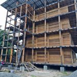 balok bambu