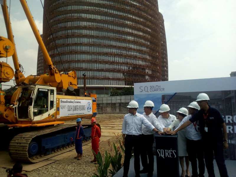 Pembangunan Apartemen SQ Residence di South Quarter
