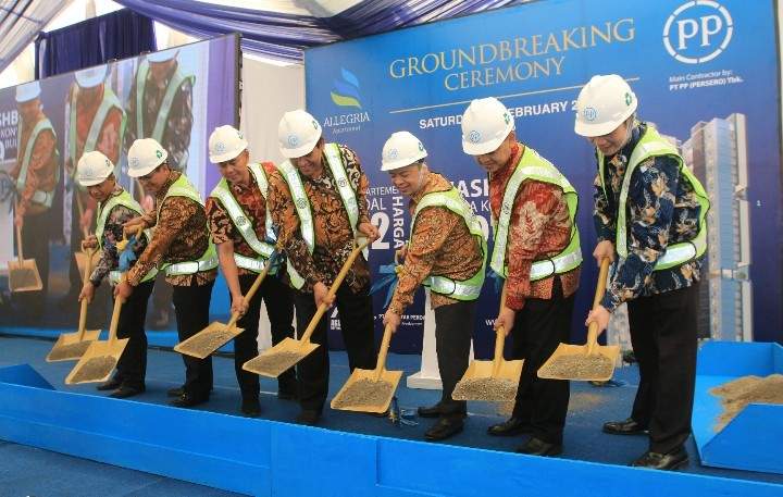 groundbreaking-Apartemen Allegria
