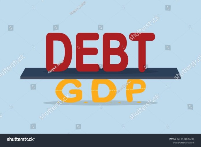 stock-vector-debt-to-gdp-crisis-gross-domestic-product-as-an-indicator-of-recession-2441028235